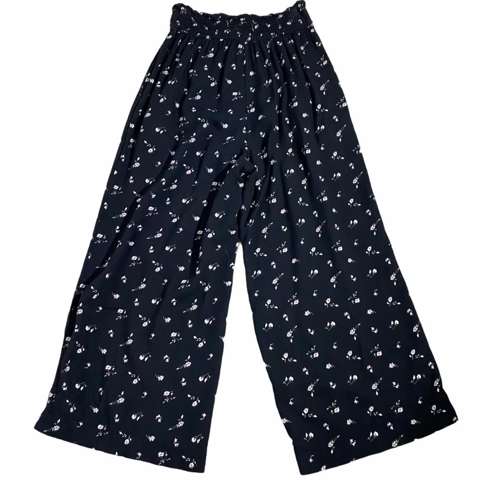 Hollister Whistles Flora Crop Wide Leg Pants Small